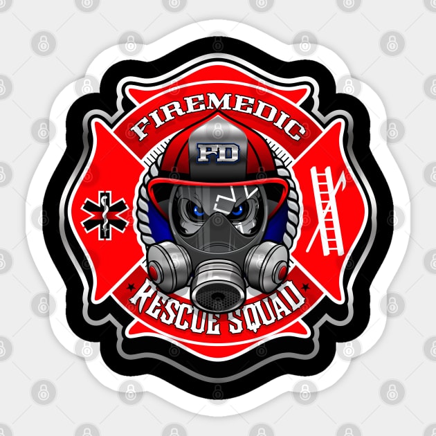 FIREMEDIC Sticker by razrgrfx